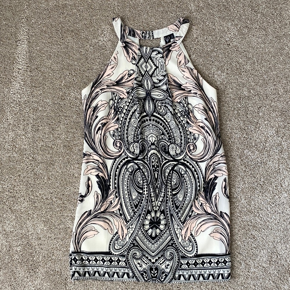 Windsor Paisley High Neck Dress